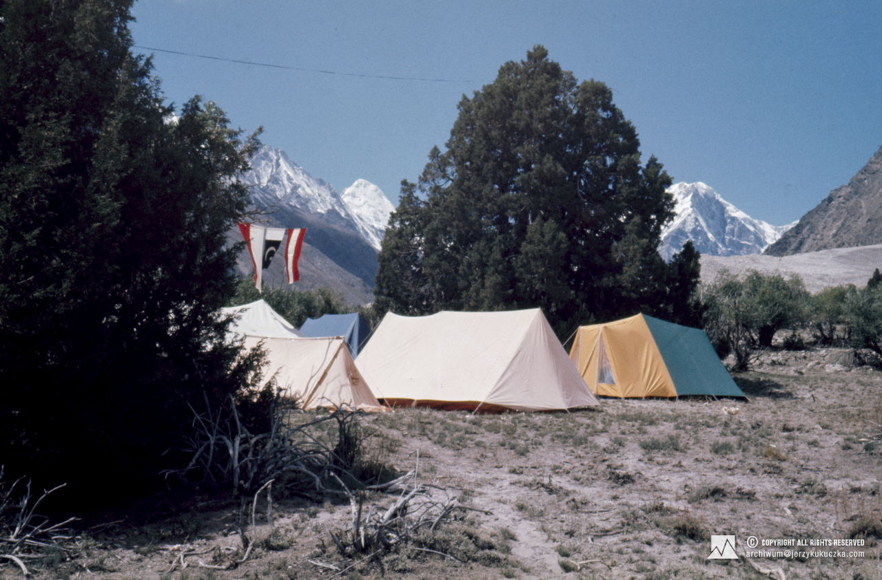 Expedition base camp.