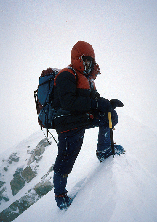 Artur Hajzer na szczycie Annapurny.