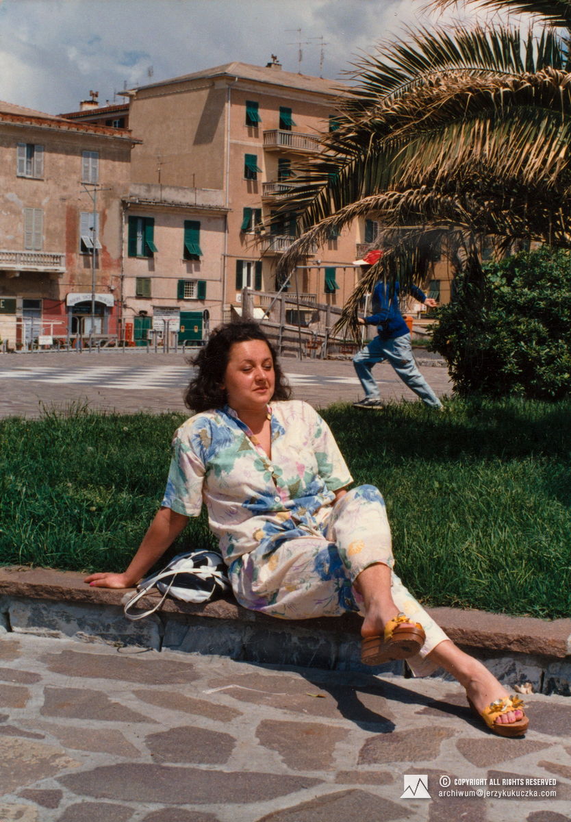 Cecylia Kukuczka we Włoszech.