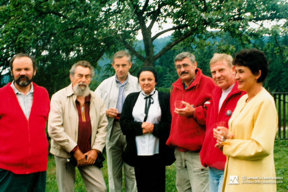 Otwarcie Izby Pamięci Jerzego Kukuczki w Istebnej w 1996 roku.