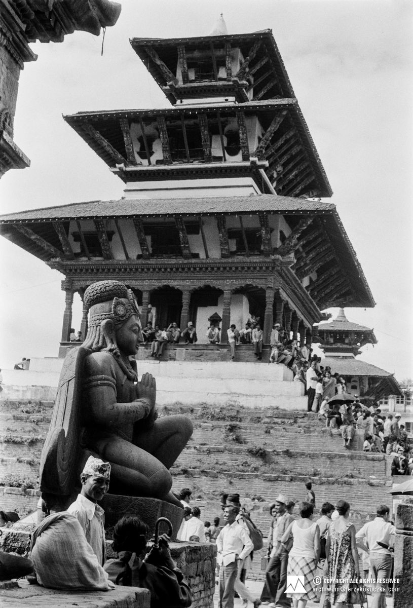 Świątynia przy Durbar Square w Katmandu.