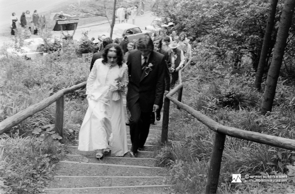 Od lewej: Cecylia Kukuczka i Henryk Szymik.