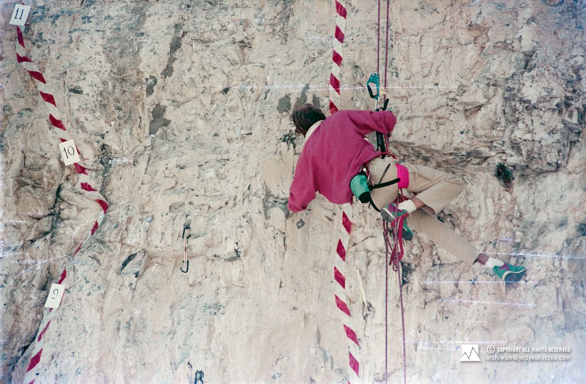 Zawody wspinaczkowe Sportroccia we Włoszech.
