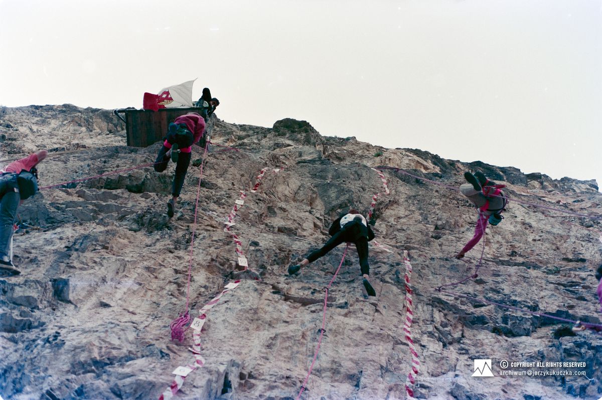 Zawody wspinaczkowe Sportroccia we Włoszech.