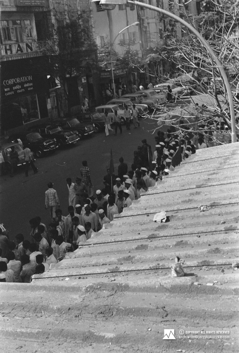 Fotografia wykonana podczas pobytu Jerzego Kukuczki w Indiach w 1981 roku.