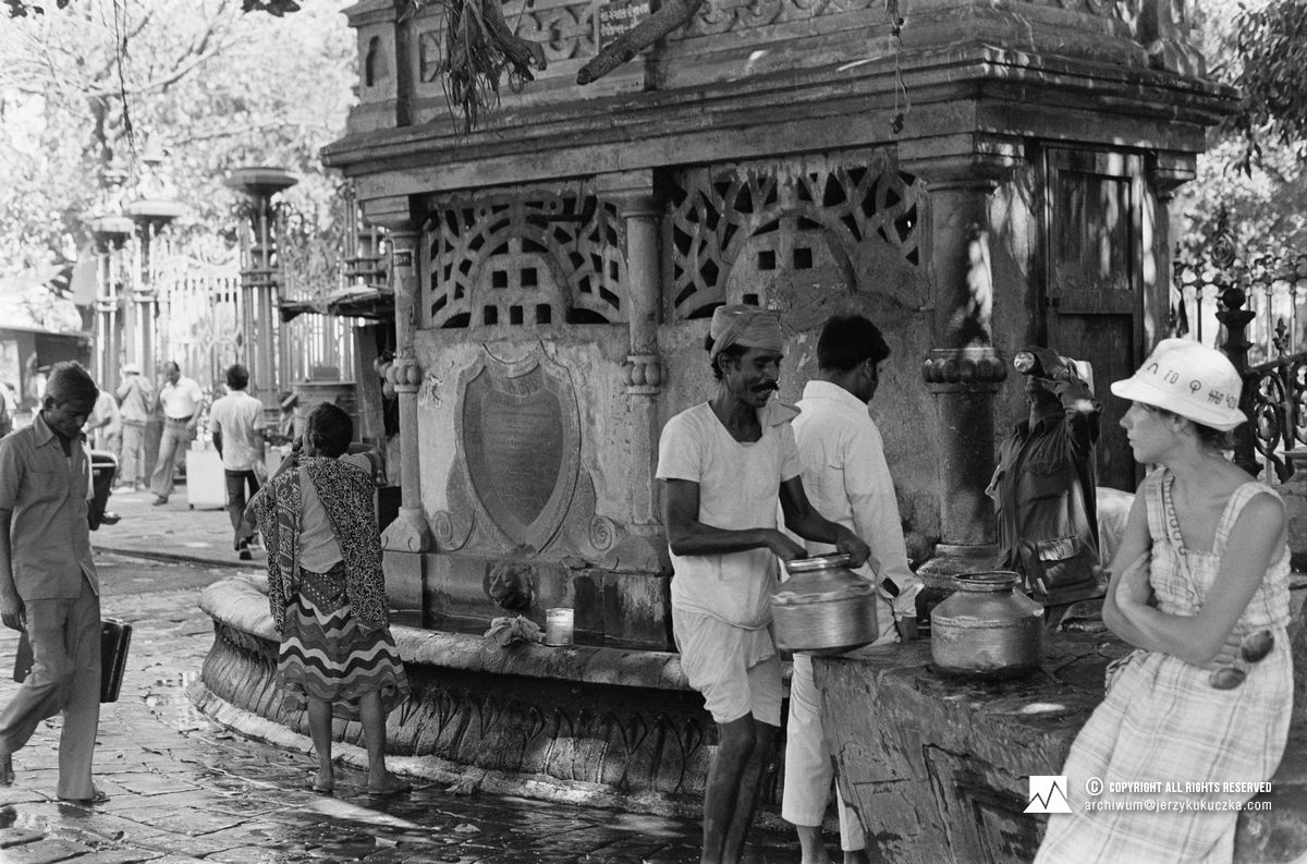 Fotografia wykonana podczas pobytu Jerzego Kukuczki w Indiach w 1981 roku.