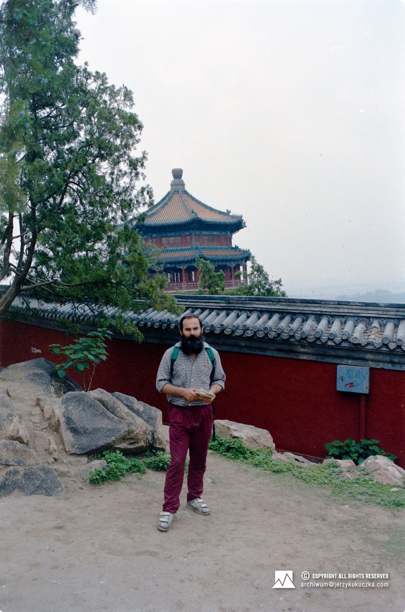 Janusz Majer w Pekinie.