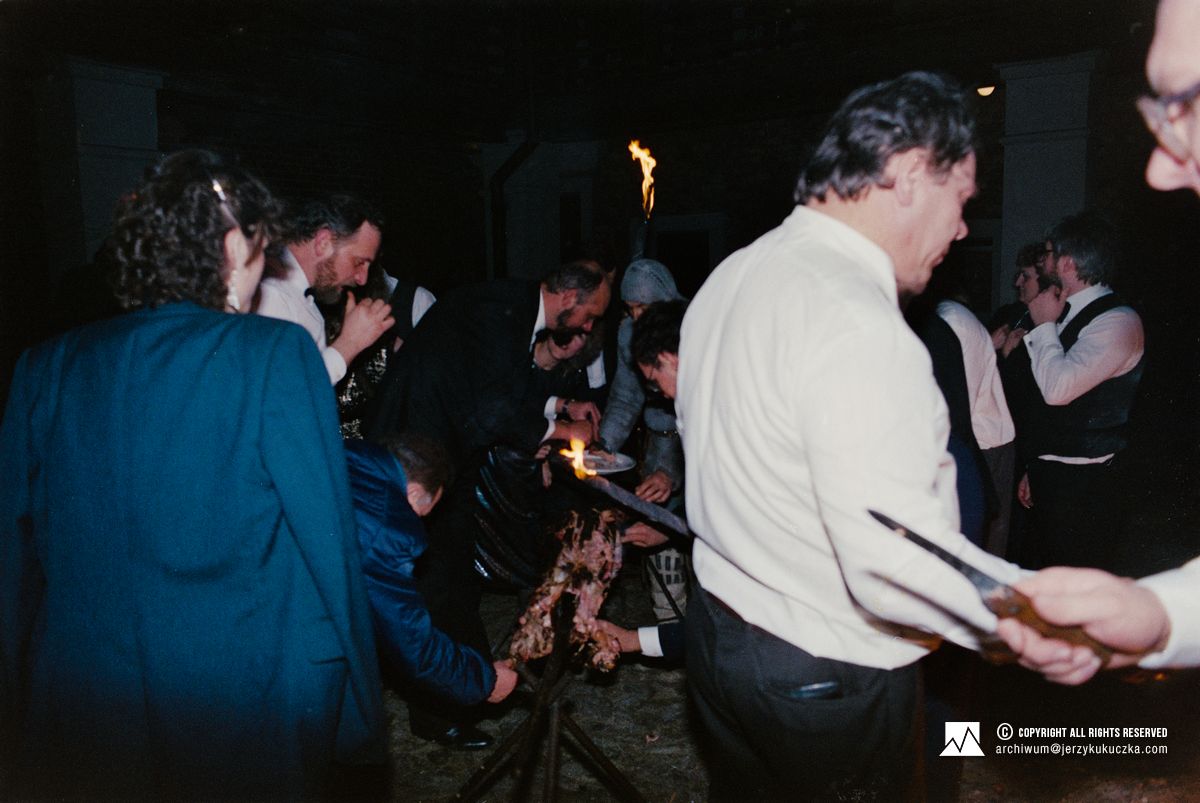 Impreza sylwestrowa na zamku Golub-Dobrzyń.