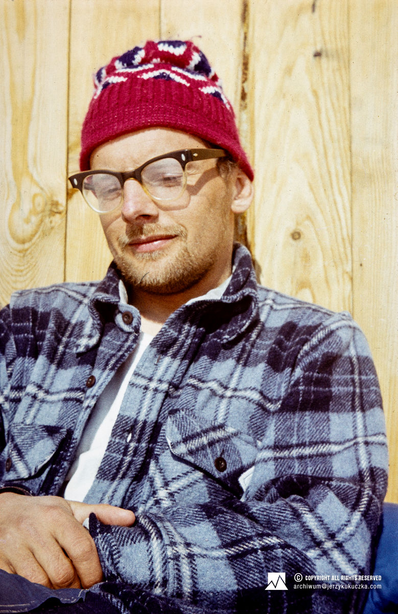 Krzysztof Zdzitowiecki w schronisku Carrelet.