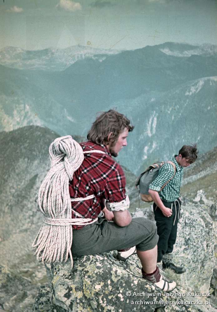 Jerzy Kukuczka po wspinaczce w Tatrach