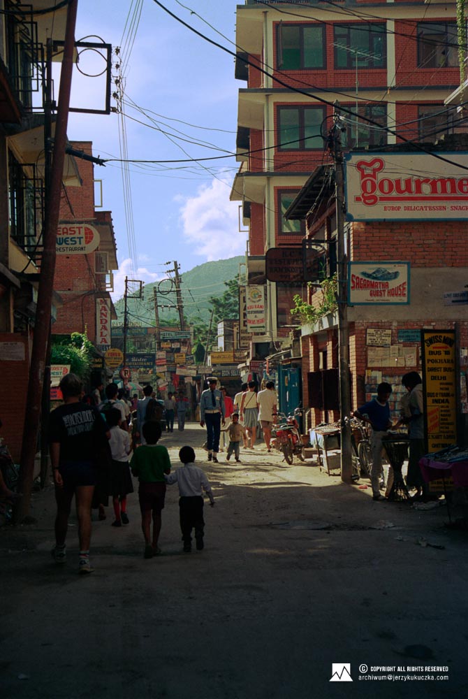 Ulice Katmandu.