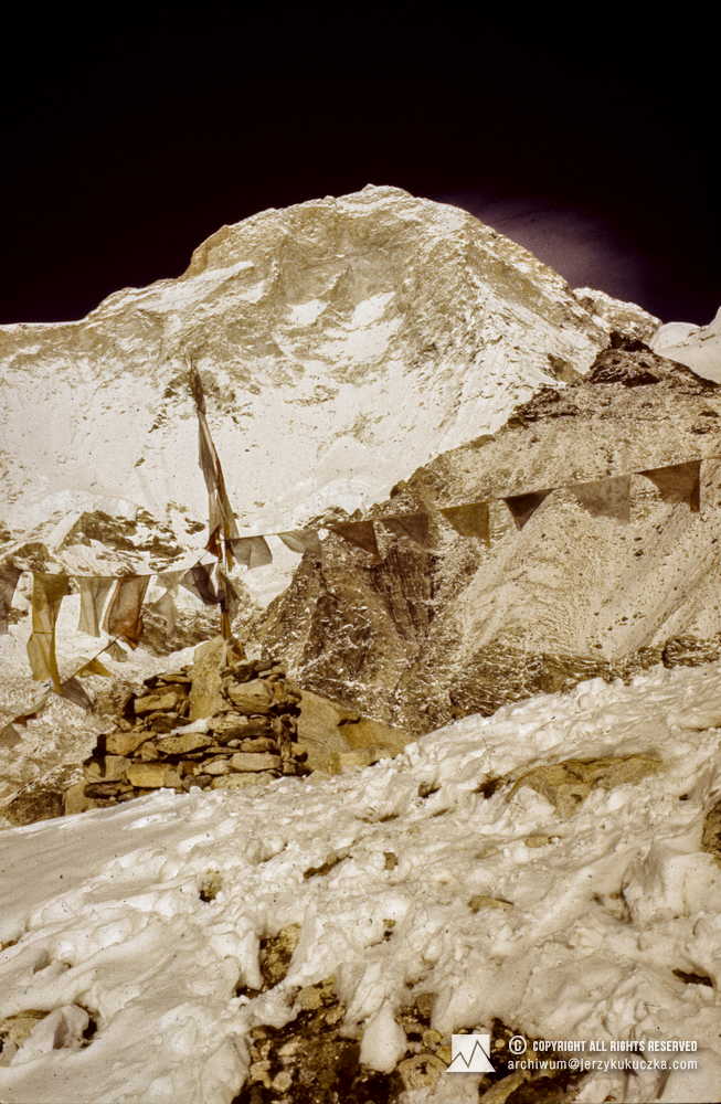 Makalu west face seen from the base.