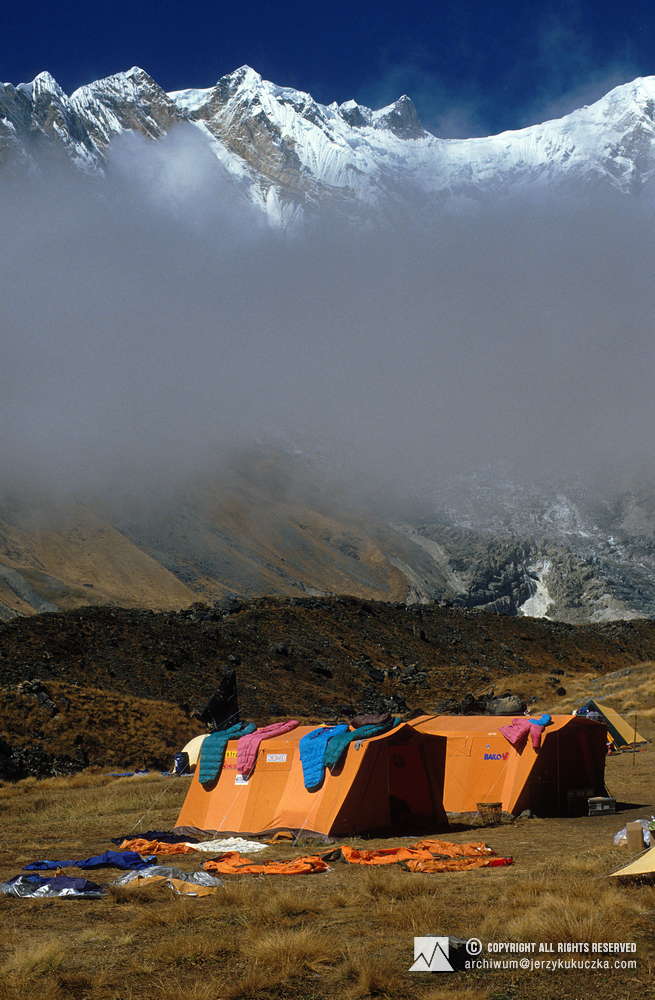 Annapurna expedition base camp.