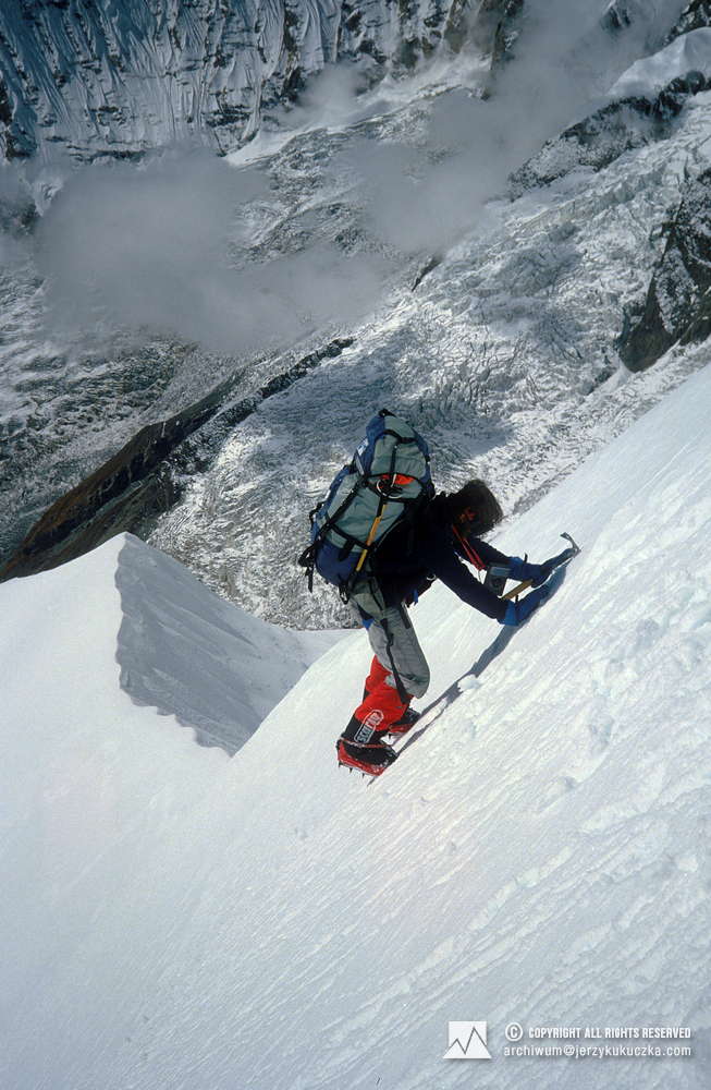 Ryszard Warecki na grani Annapurny.