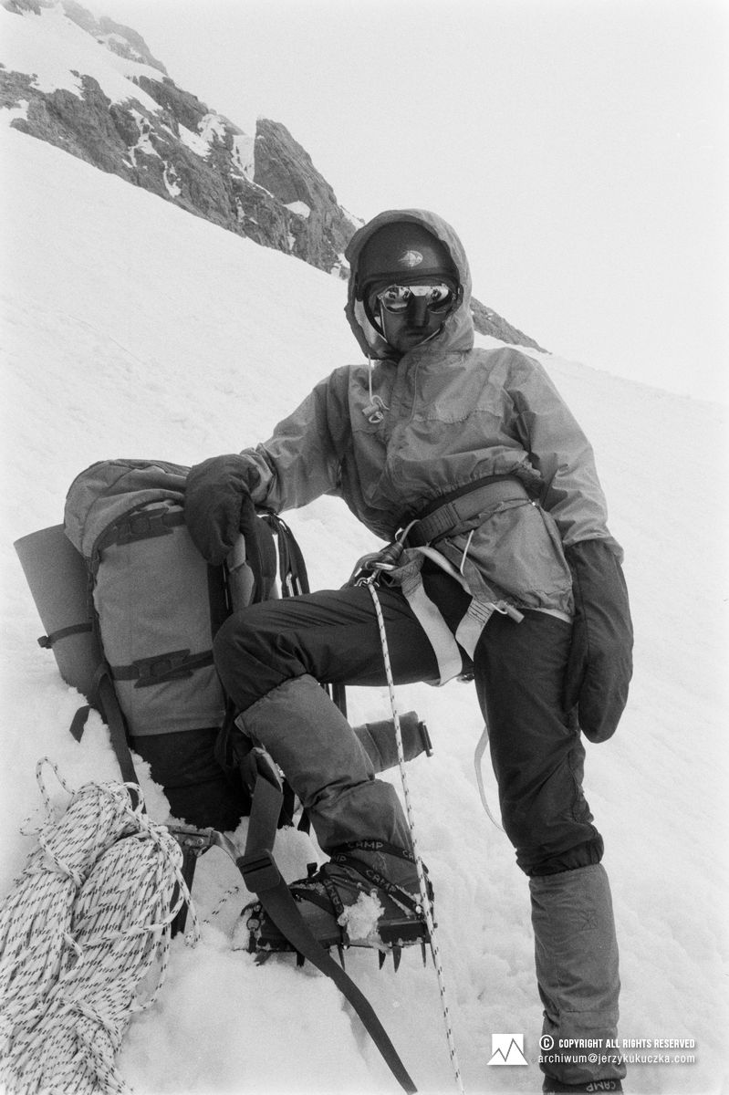 Adam Potoczek on the Nanga Parbat slope.
