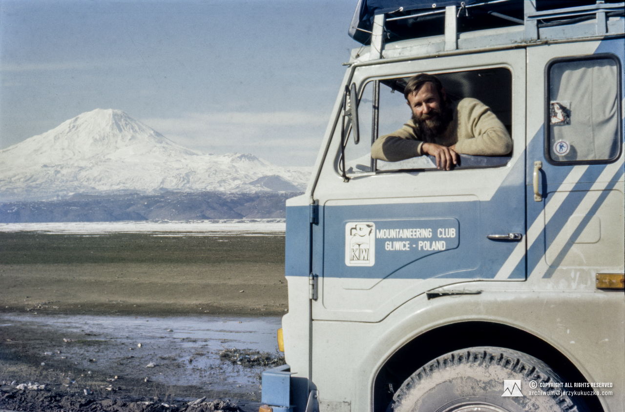 Mirosław Kuraś w drodze do Nepalu.